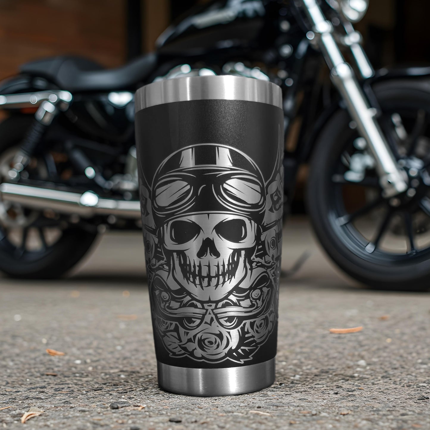 Rebel Ride - Skull Rocker Tumbler