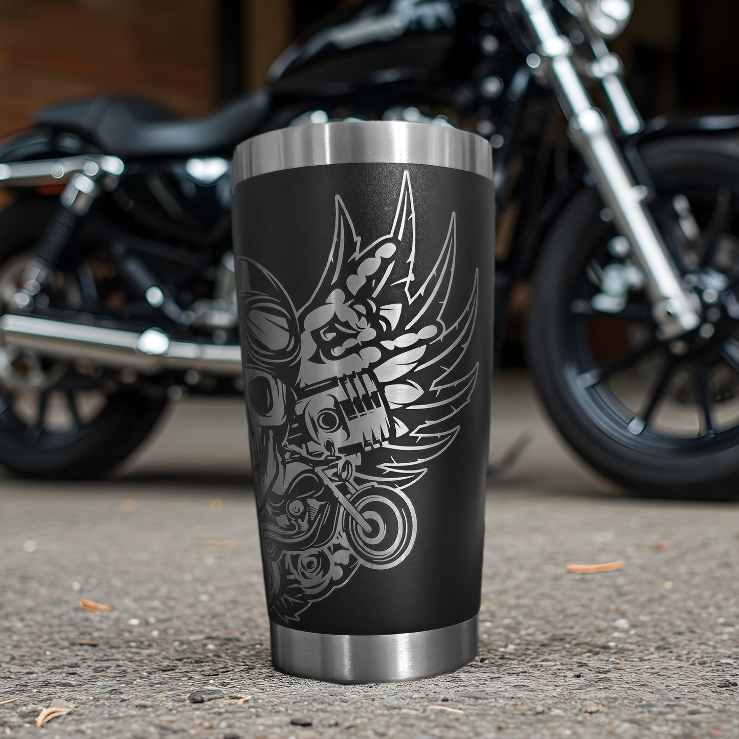 Rebel Ride - Skull Rocker Tumbler