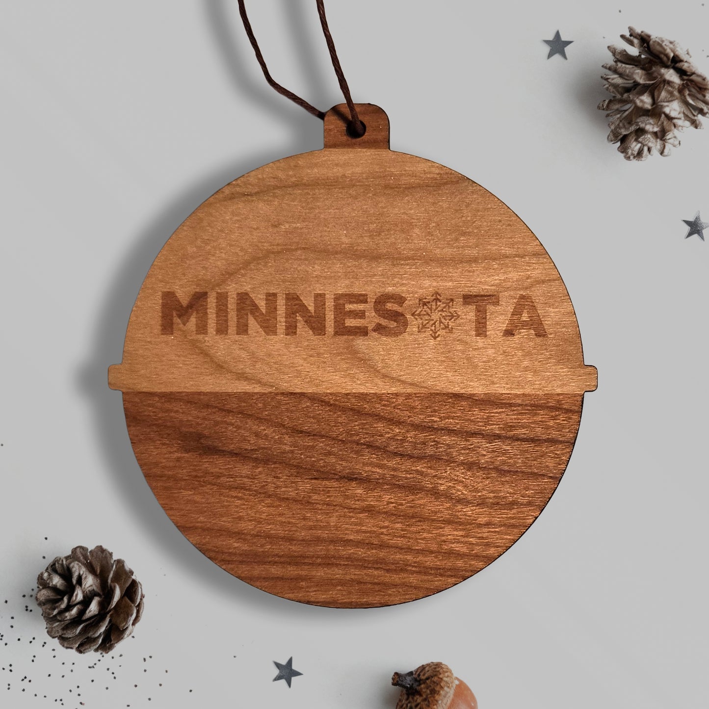 Minnesota Snowflake Bobber Ornament