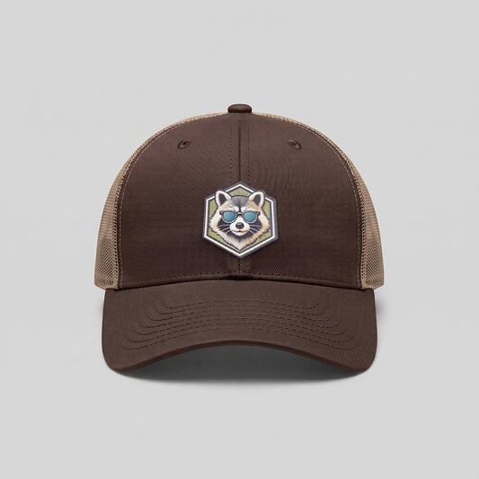 Cool Raccoon Yupoong Retro Trucker Hat