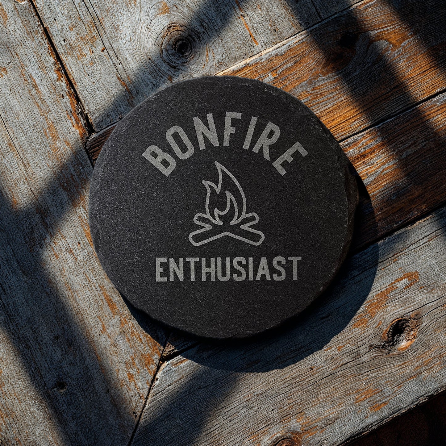 Bonfire Enthusiast Slate Coaster