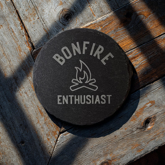 Bonfire Enthusiast Slate Coaster