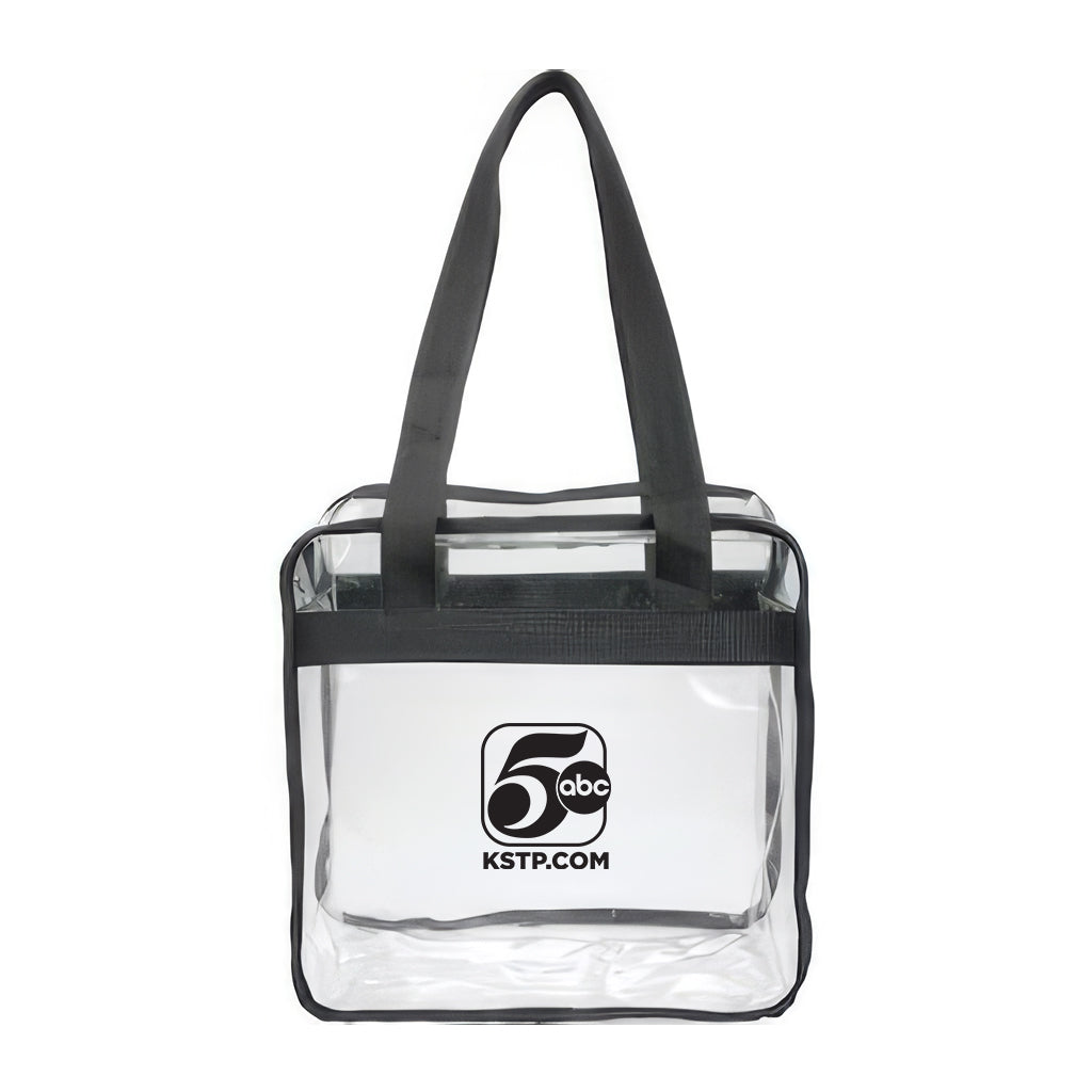 KSTP Custom Stadium Clear Zippered Tote Bag