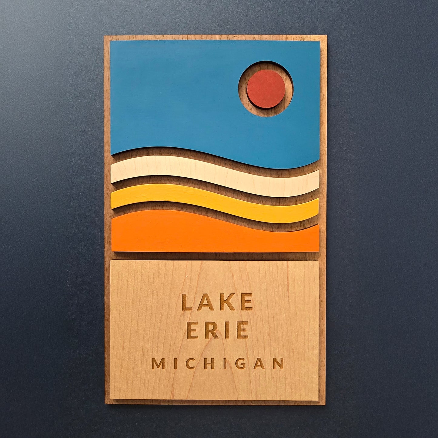 Lake Erie Wooden Sign