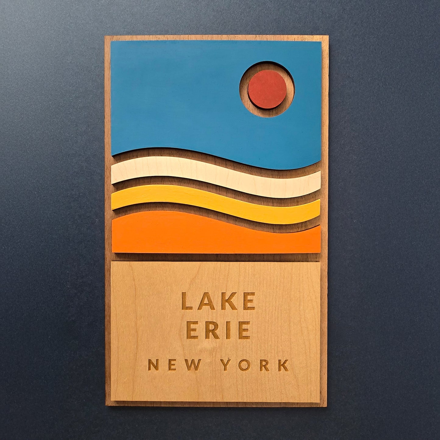 Lake Erie Wooden Sign