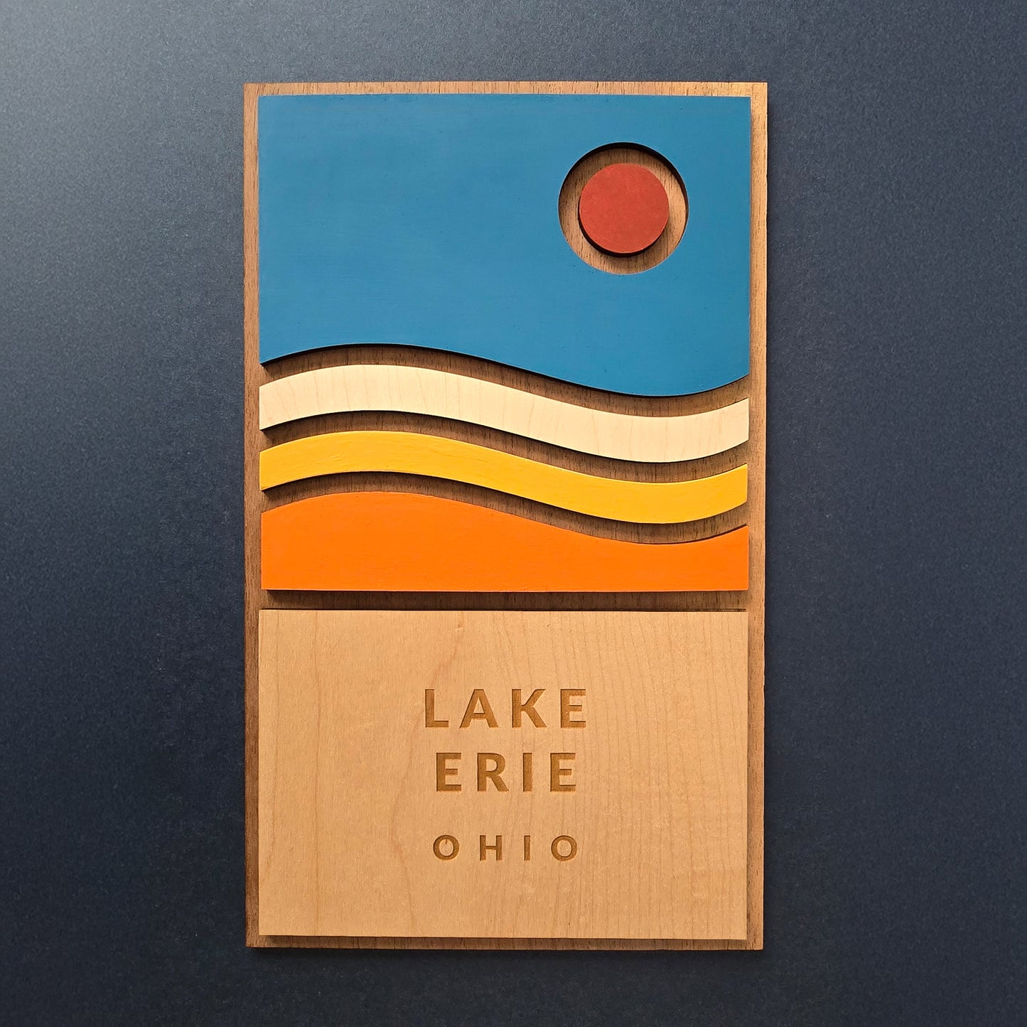Lake Erie Wooden Sign