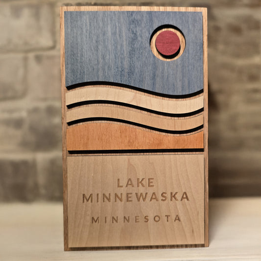Lake Minnewaska Vintage Wooden Sign