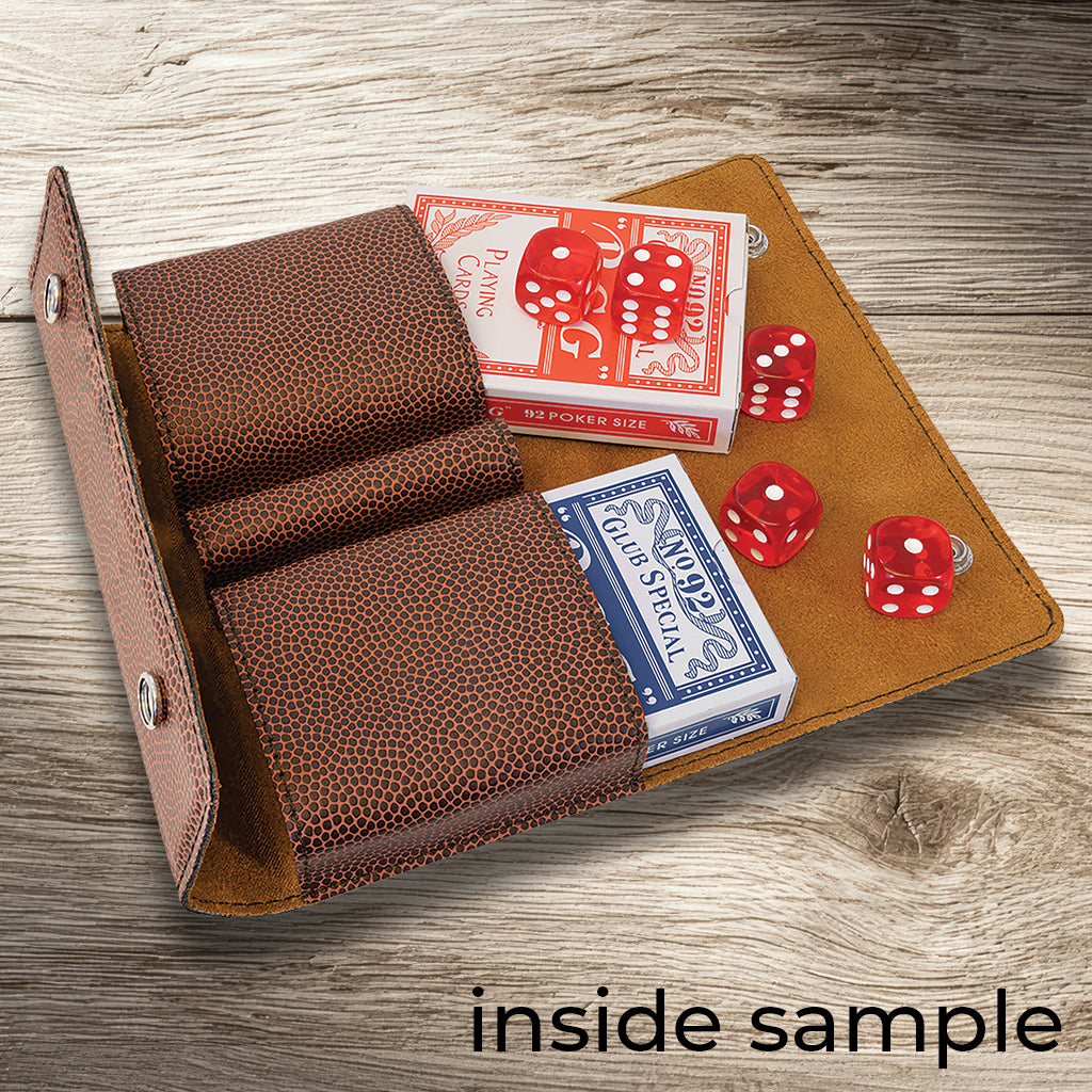 Minnesota Loon Leatherette Playing Card & Dice Set