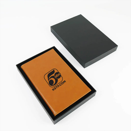 KSTP Custom Engraved Refillable Portfolio Journal with Gift Box