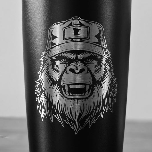 Bigfoot Stainless Steel Tumbler with Customizable State Trucker Hat