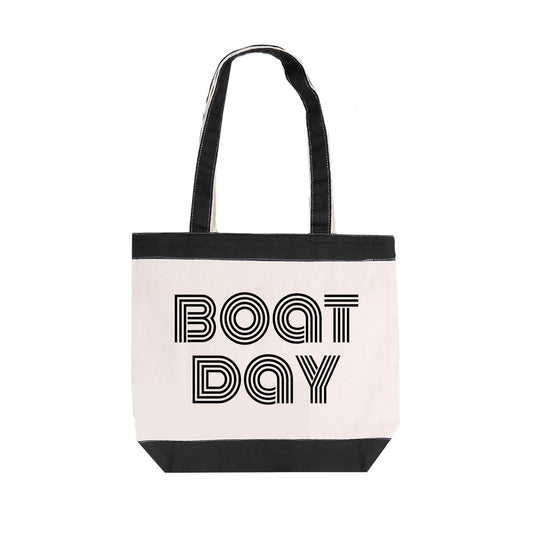 Boat Day Canvas Tote Bag