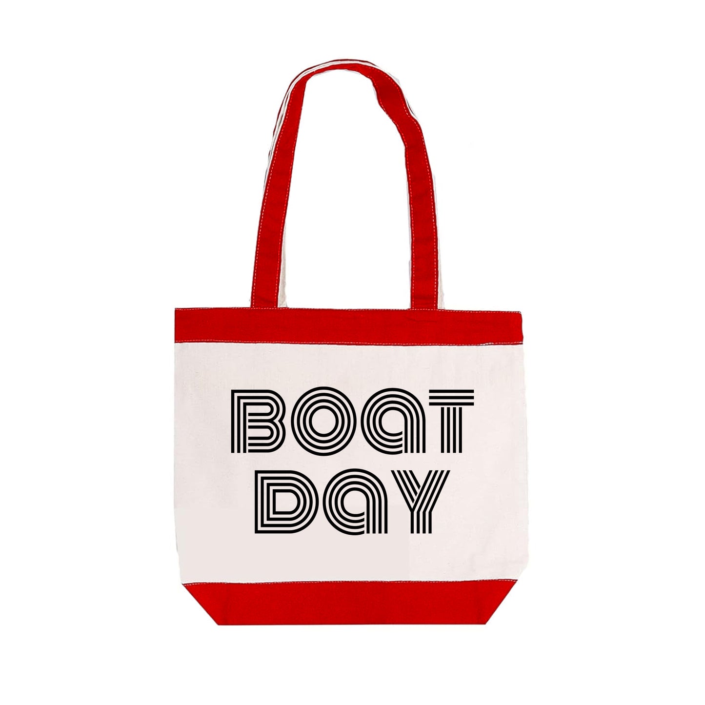 Boat Day Canvas Tote Bag