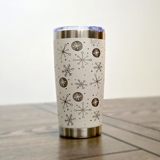 "Snow Day" Retro Stainless Steel Tumbler