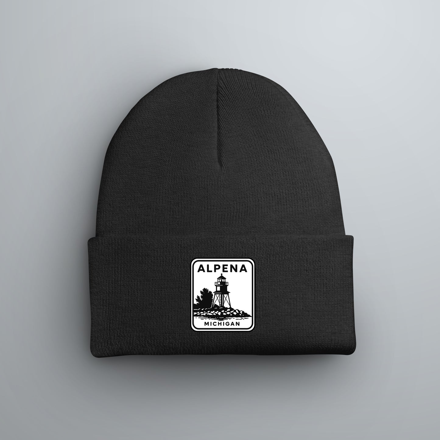 Alpena "Little Red" Lighthouse Beanie | Michigan Winter Hat