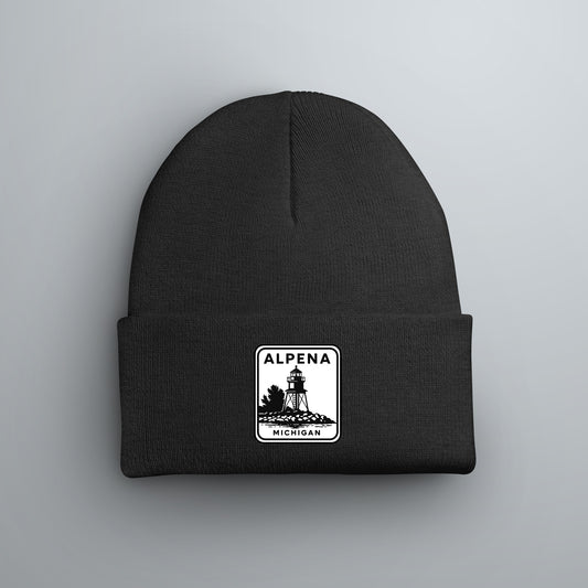 Alpena "Little Red" Lighthouse Beanie | Michigan Winter Hat