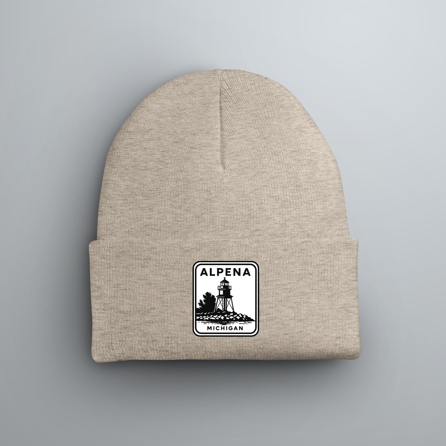 Alpena "Little Red" Lighthouse Beanie | Michigan Winter Hat