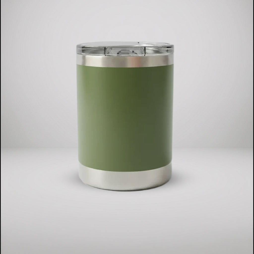Custom Laser Engraved 10oz Lowball Tumbler | Double-Wall Vacuum Insulated