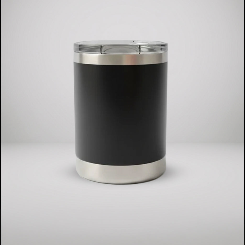 Custom Laser Engraved 10oz Lowball Tumbler | Double-Wall Vacuum Insulated