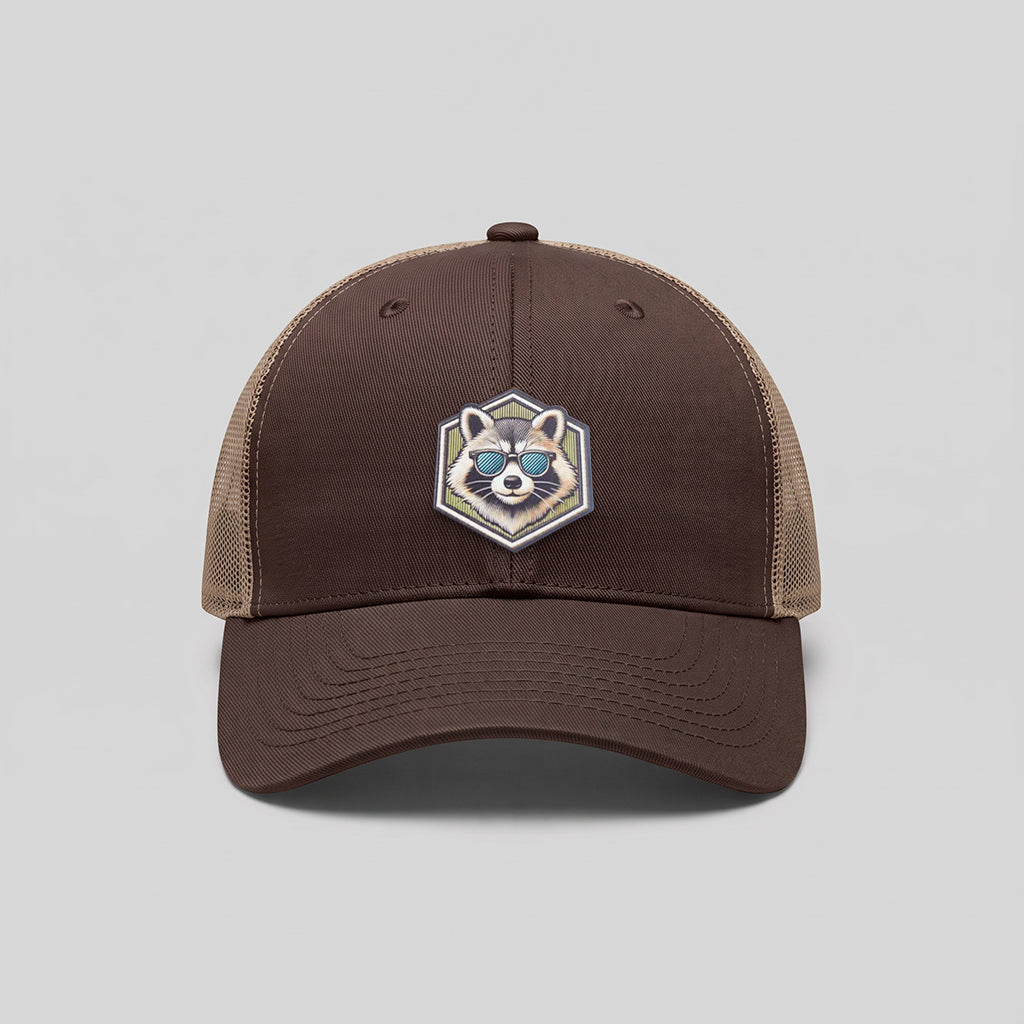 Cool Raccoon Yupoong Retro Trucker Hat
