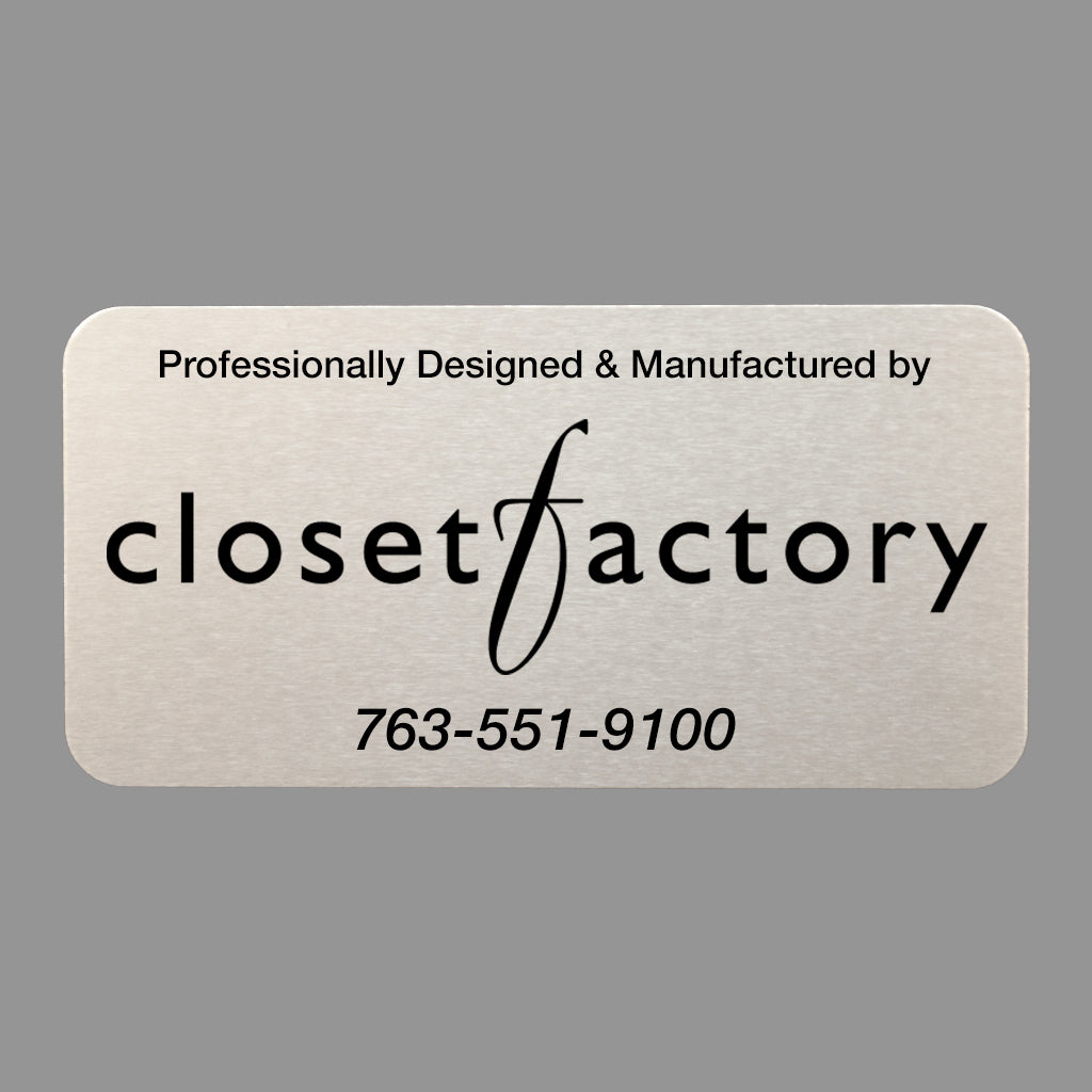 closet factory - Drawer Box Plate