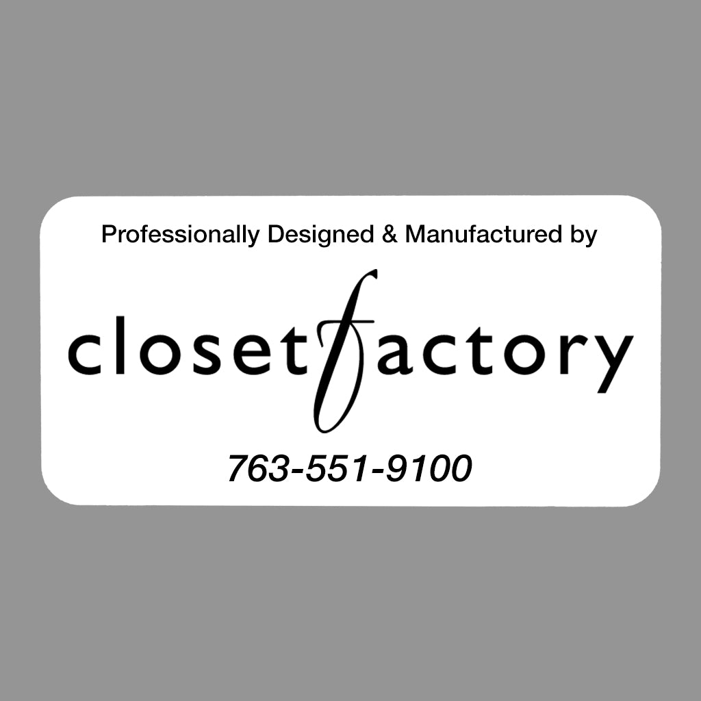 closet factory - Drawer Box Plate