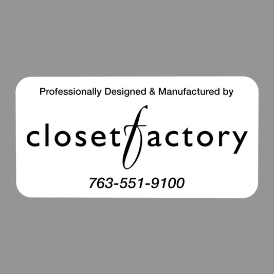 closet factory - Drawer Box Plate