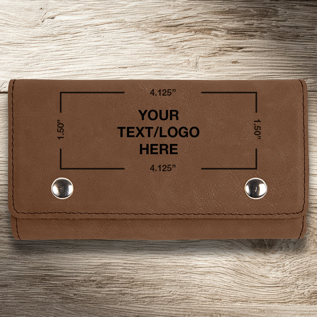 Custom Engraved Leatherette Card & Dice Set