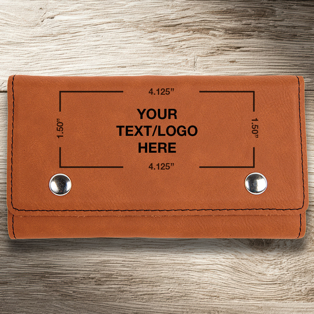 Custom Engraved Leatherette Card & Dice Set