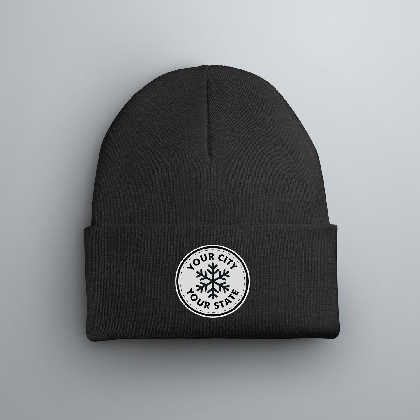 Custom City Snowflake Winter Beanie