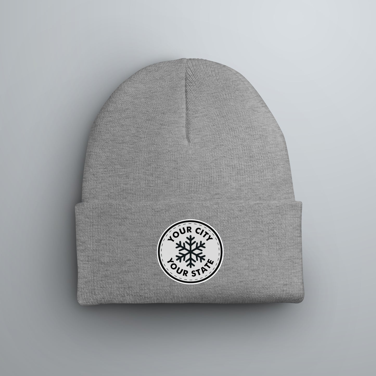 Custom City Snowflake Winter Beanie