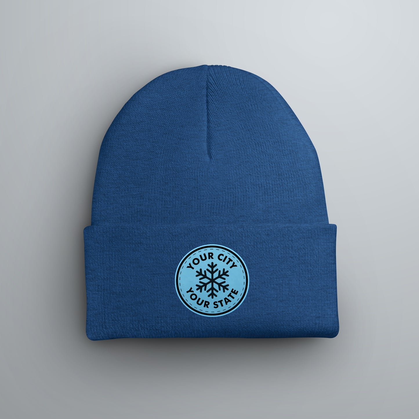 Custom City Snowflake Winter Beanie