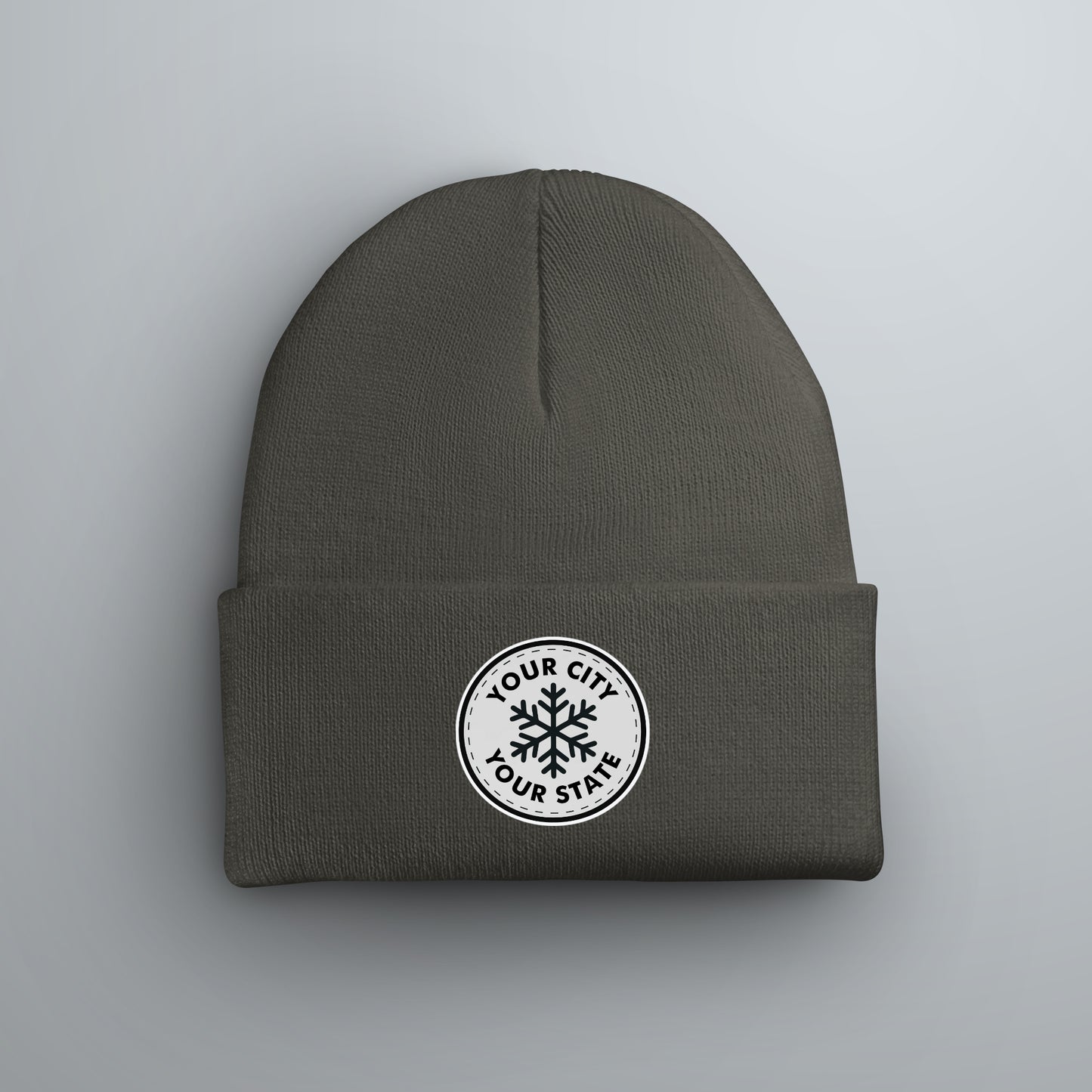 Custom City Snowflake Winter Beanie