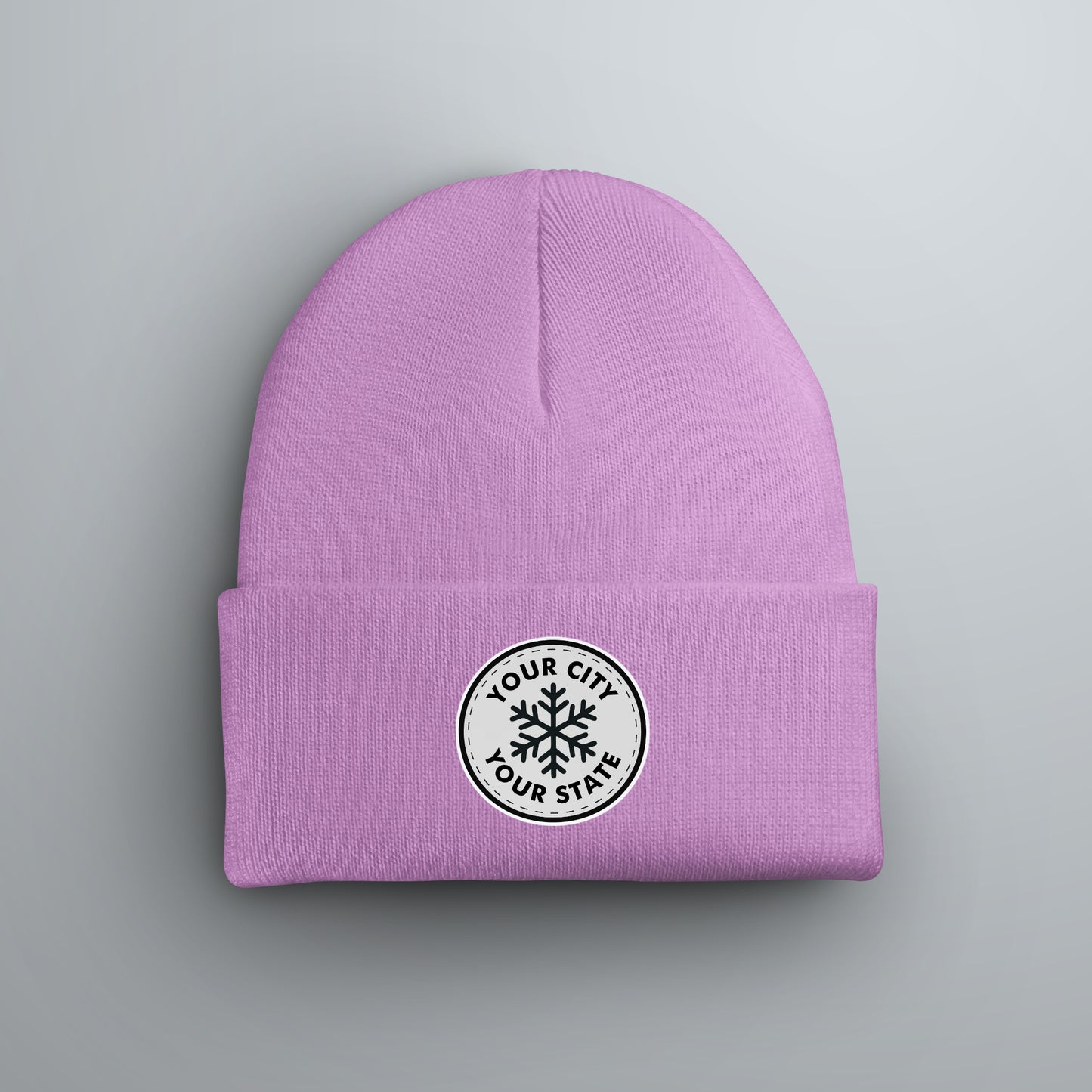 Custom City Snowflake Winter Beanie