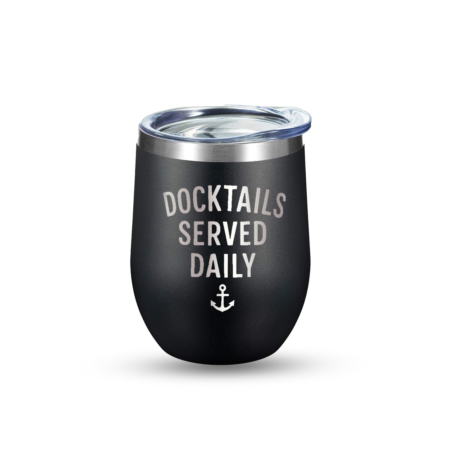Docktails Served Daily - 12 oz Tumbler