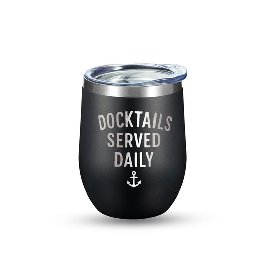 Docktails Served Daily - 12 oz Tumbler
