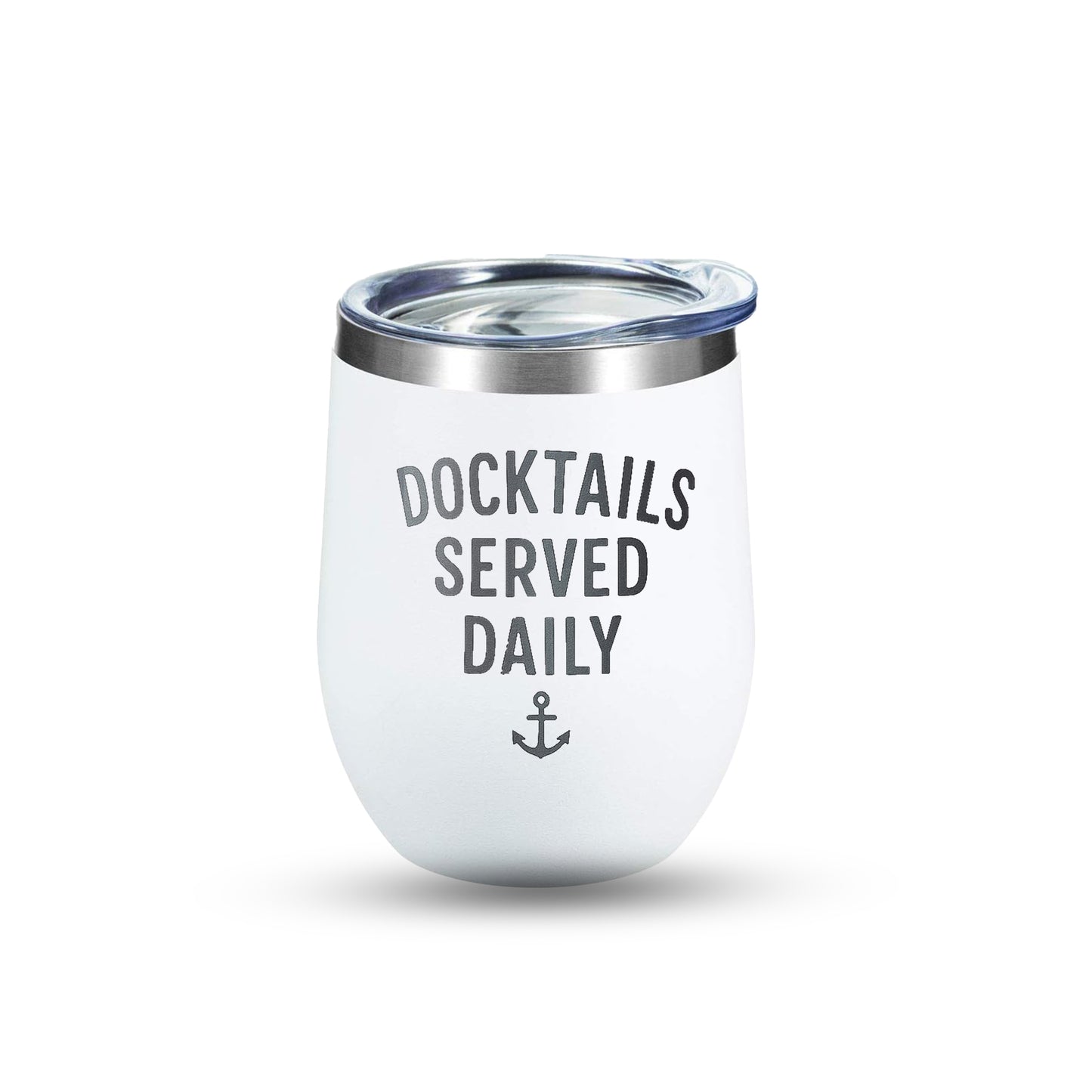 Docktails Served Daily - 12 oz Tumbler