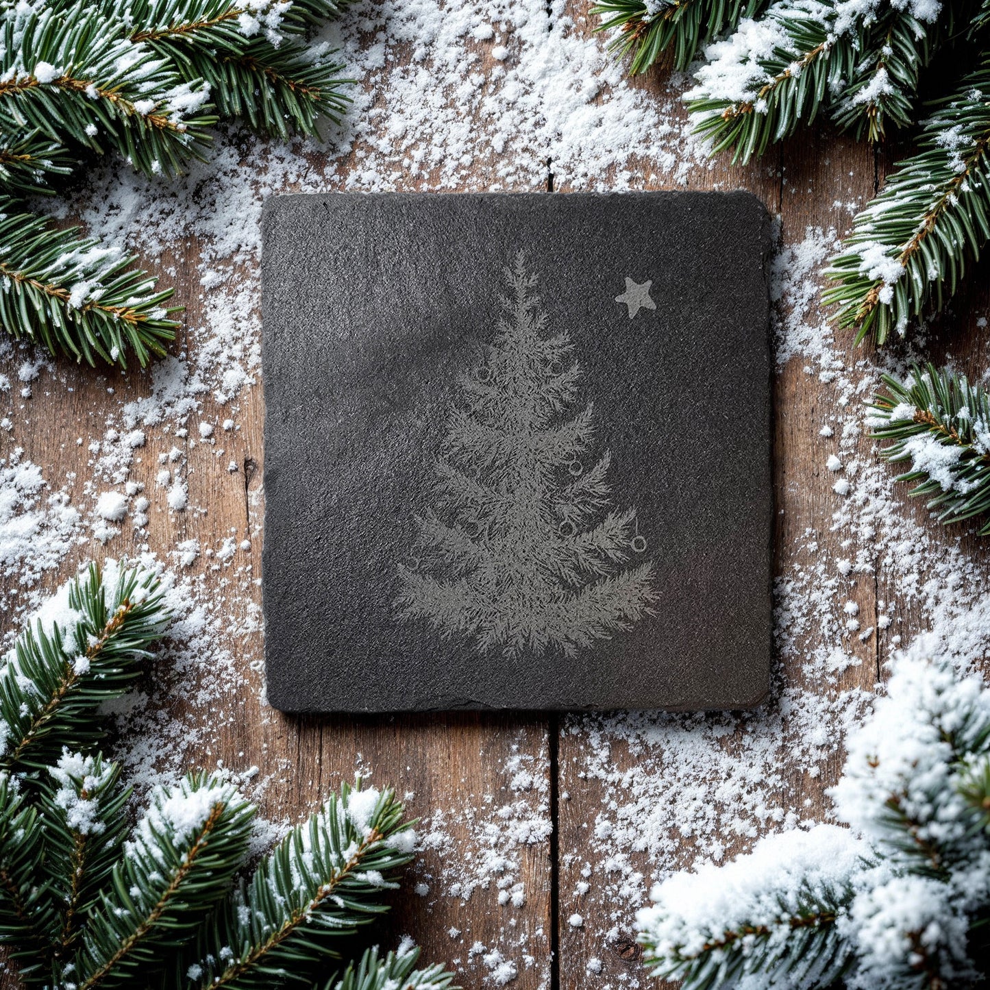 Slate Coaster - Holiday Themed