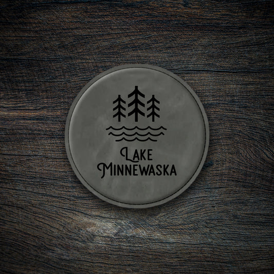 MLA - Lake Minnewaska Icon Leatherette Coaster