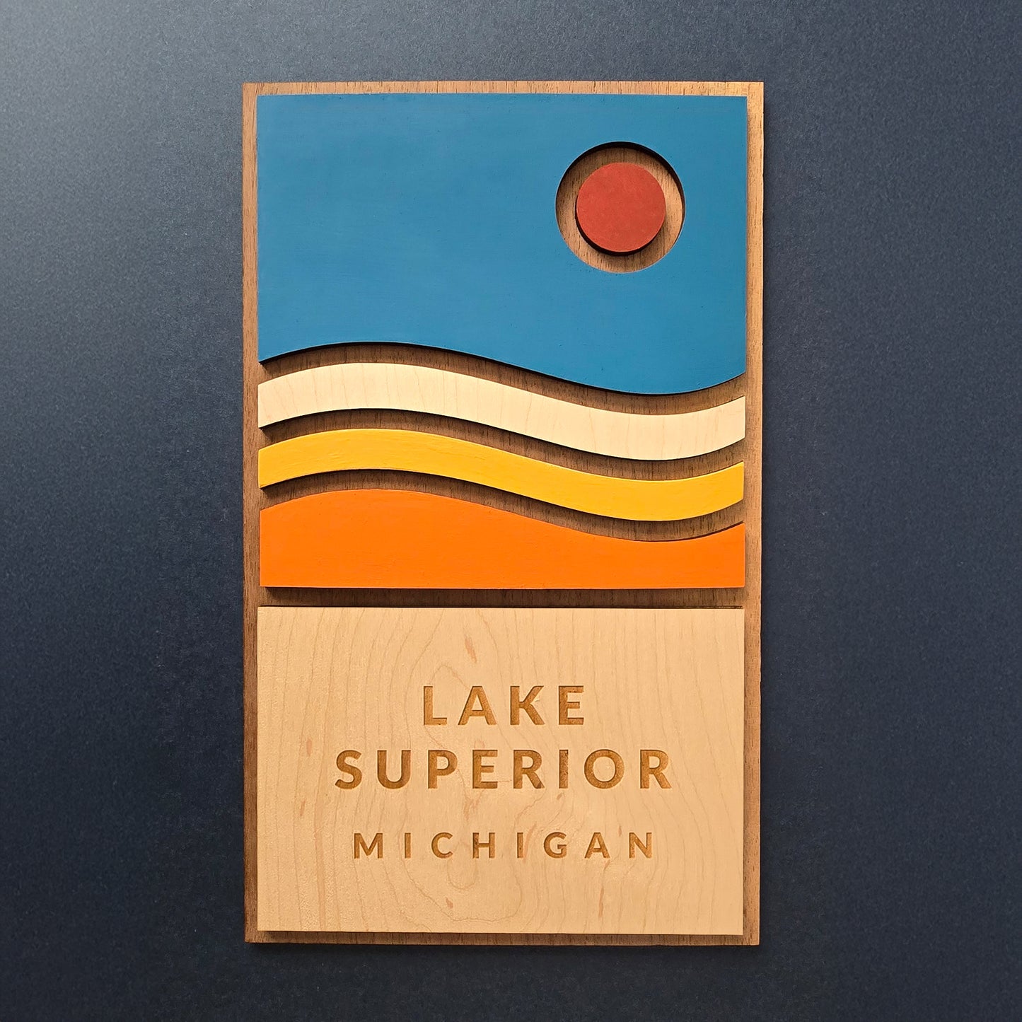 Lake Superior Wooden Sign