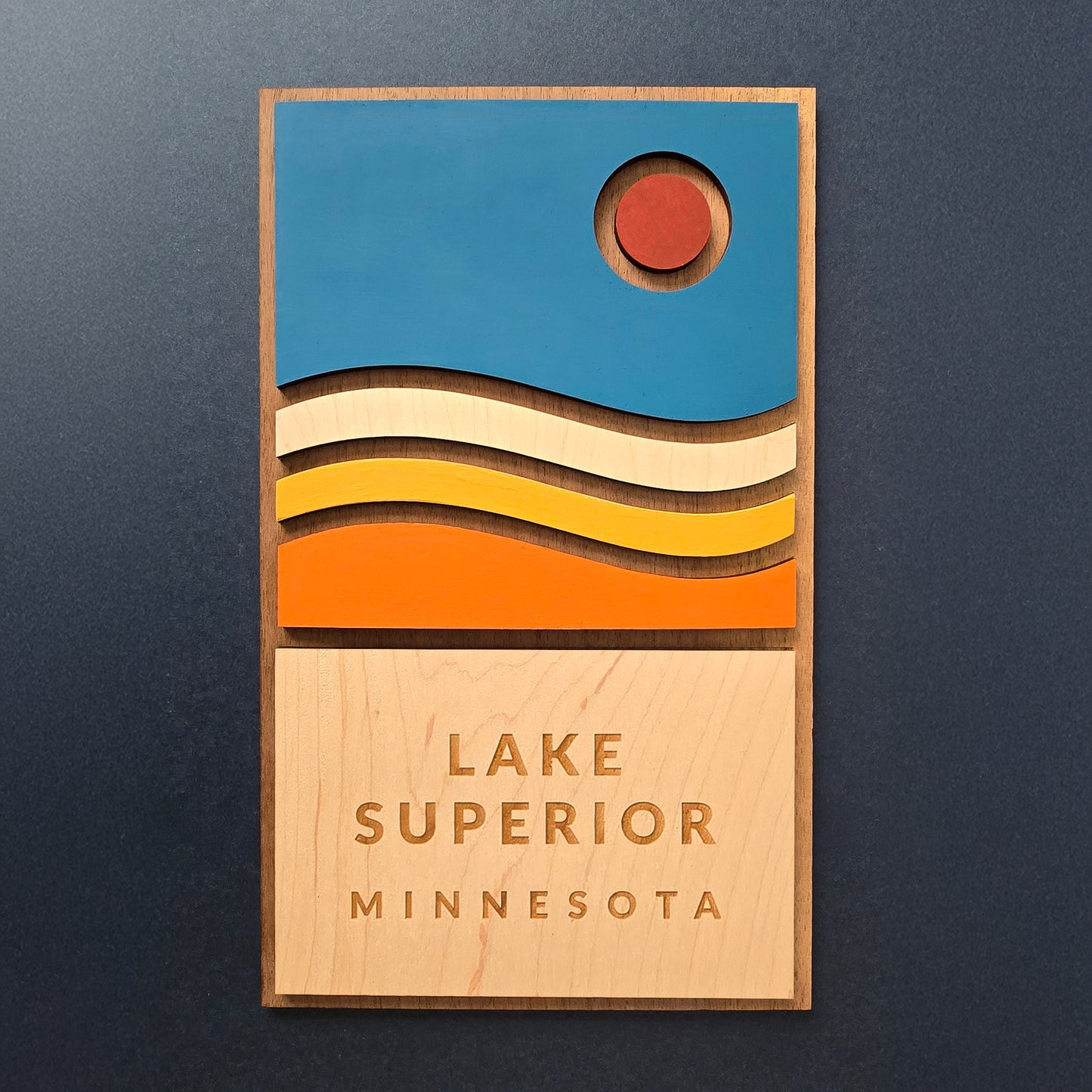 Lake Superior Wooden Sign
