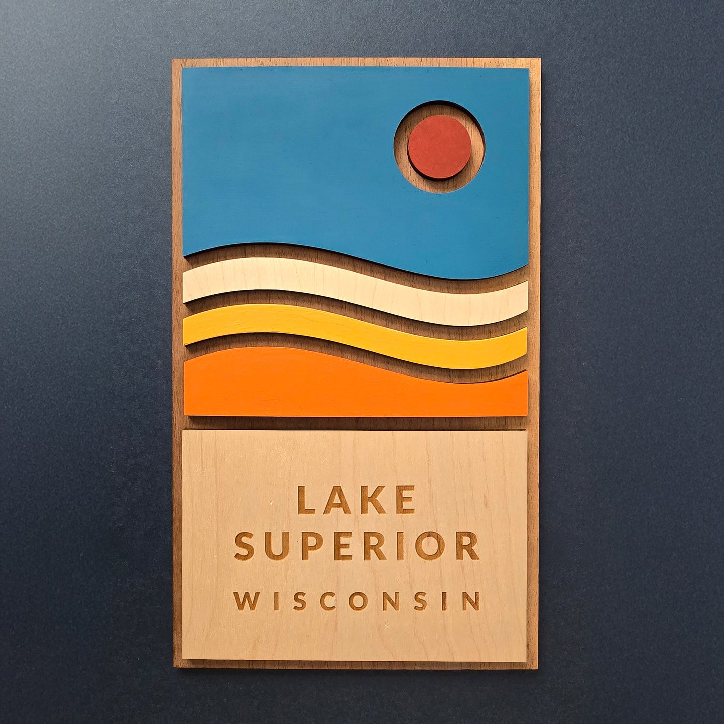 Lake Superior Wooden Sign