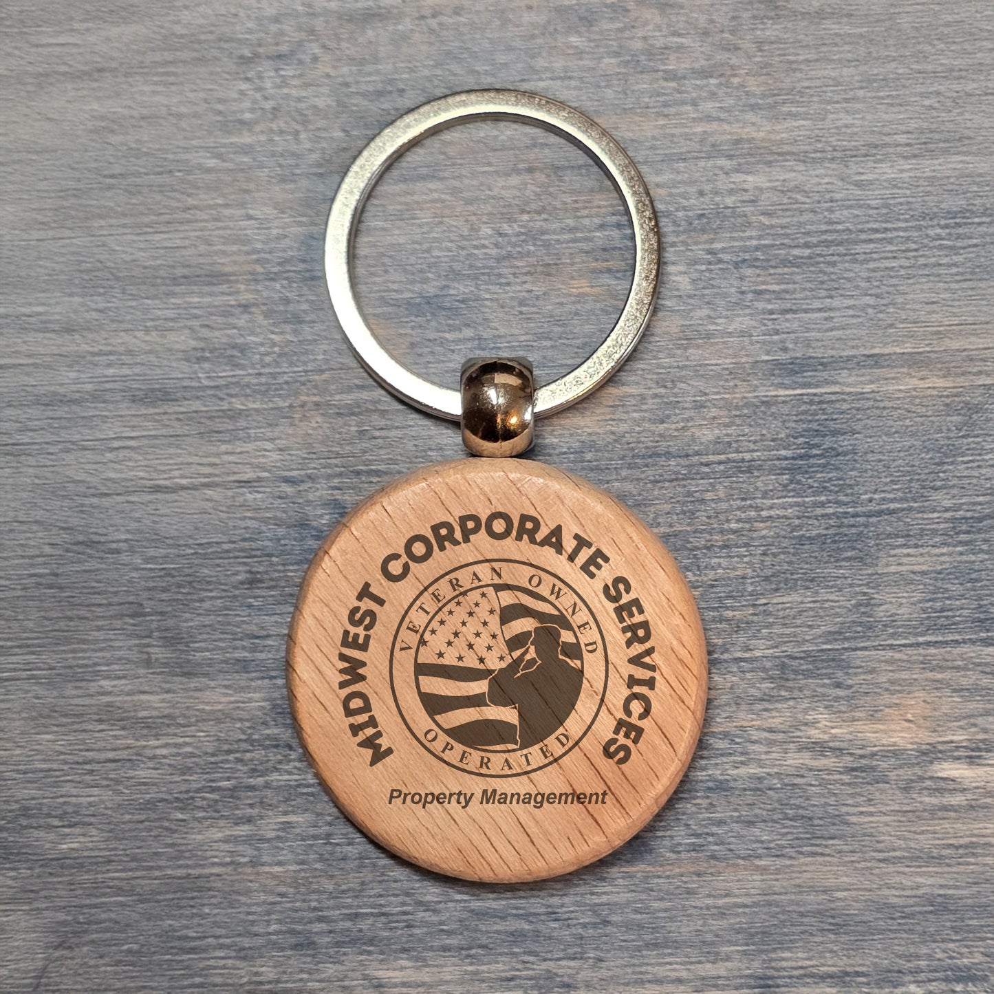 MWCS - Round Wooden Keychains