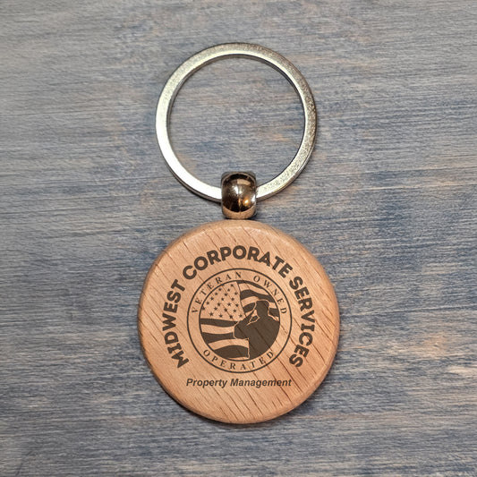 MWCS - Round Wooden Keychains