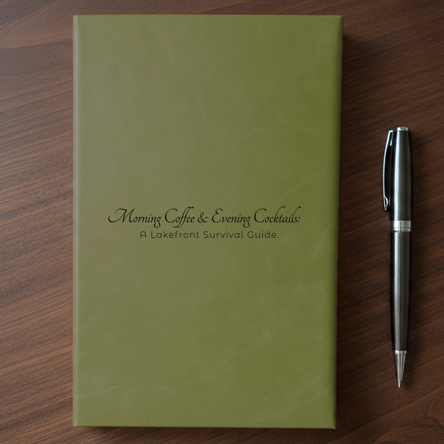 "Morning Coffee & Evening Cocktails" - Minnesota Nice-ish Laser Engraved Journal