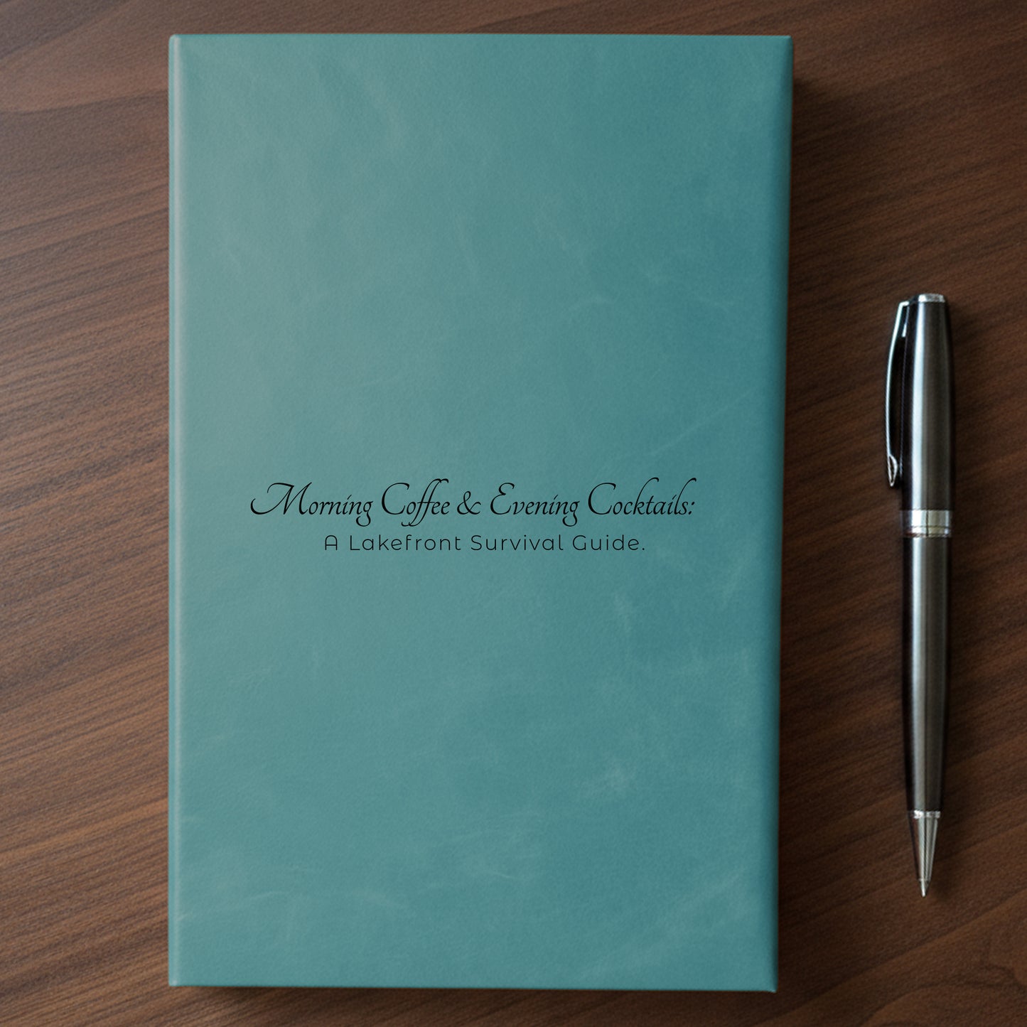 "Morning Coffee & Evening Cocktails" - Minnesota Nice-ish Laser Engraved Journal