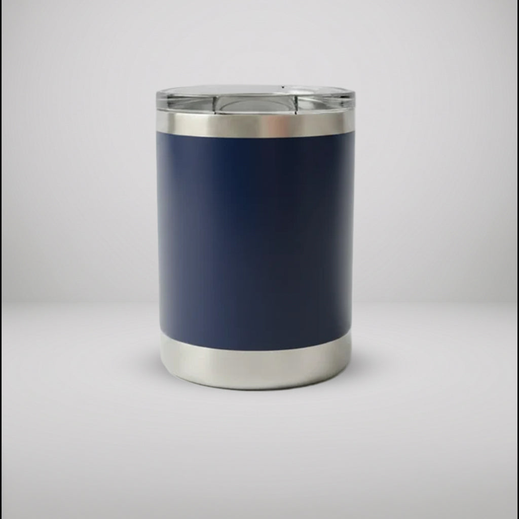 Custom Laser Engraved 10oz Lowball Tumbler | Double-Wall Vacuum Insulated