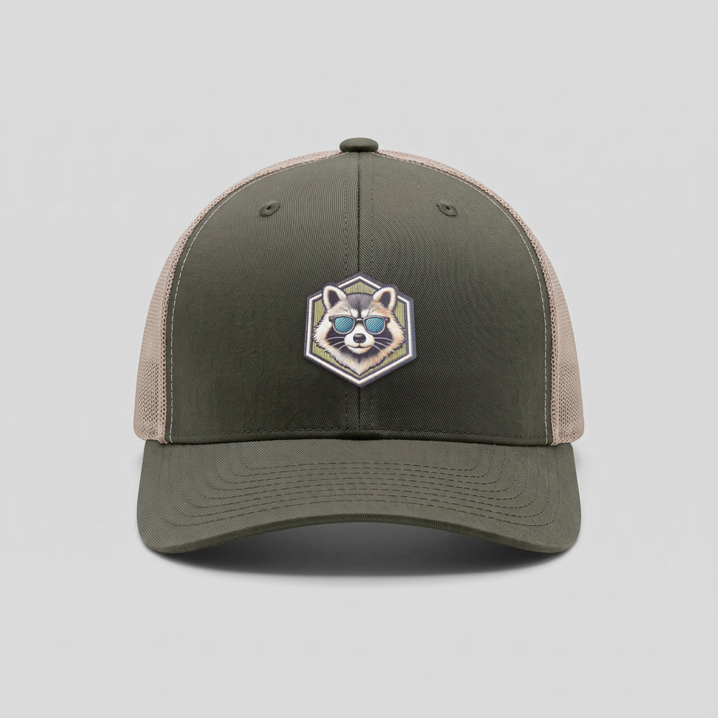Cool Raccoon Yupoong Retro Trucker Hat