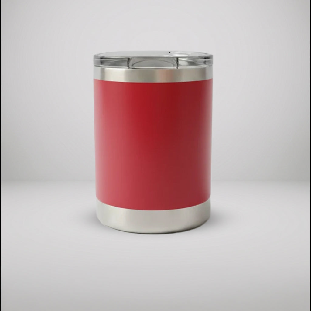 Custom Laser Engraved 10oz Lowball Tumbler | Double-Wall Vacuum Insulated