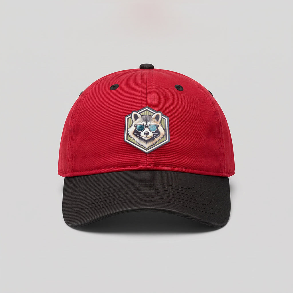 Cool Raccoon Unstructured Cotton Twill Dad Hat