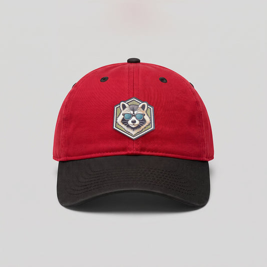Cool Raccoon Unstructured Cotton Twill Dad Hat